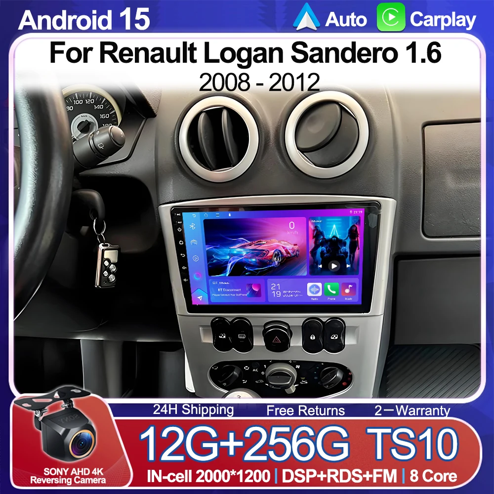 Автомагнитола Android 16 для Renault Logan Sandero 1.6 2008-2012 с GPS-навигацией, беспроводным CarPlay, Android Auto и Wi-Fi 5G
Автомагнитола Android 16 для Renault Logan Sandero 1.6 2008-2012 с GPS-навигацией, беспроводным CarPlay, Android Auto и Wi-Fi 5G