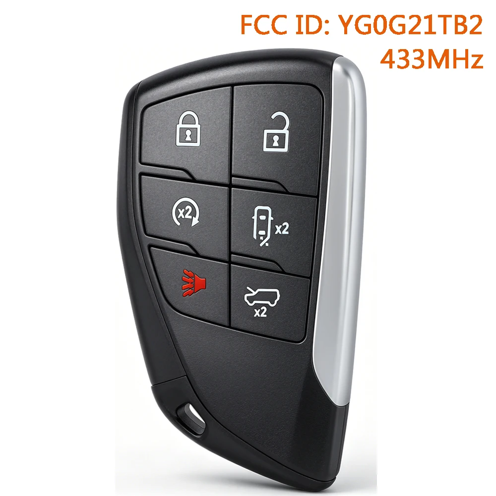 DIYKEY YG0G21TB2 Smart Remote Key Fob for GMC Hummer EV SUV 2024 2025 2026 13560223 13542579 433MHz
DIYKEY YG0G21TB2 Smart Remote Key Fob for GMC Hummer EV SUV 2024 2025 2026 13560223 13542579 433MHz