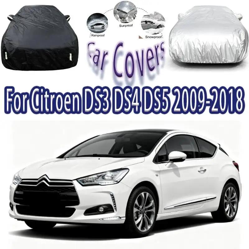 Для уличной защиты от снега для Citroen DS3 DS4 DS5 2009 2018, водонепроницаемые пылезащитные автомобильные аксессуары, автомобильные чехлы
Для уличной защиты от снега для Citroen DS3 DS4 DS5 2009 2018, водонепроницаемые пылезащитные автомобильные аксессуары, автомобильные чехлы