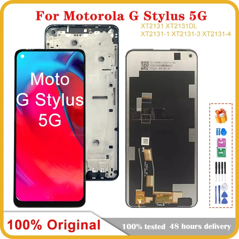 Original For Motorola Moto G Stylus 5G 2021 XT2131 LCD Display Touch Screen Digitizer Assembly Replace for Moto G Stylus 5G LCD
Original For Motorola Moto G Stylus 5G 2021 XT2131 LCD Display Touch Screen Digitizer Assembly Replace for Moto G Stylus 5G LCD