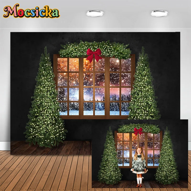 Mocsicka Photography Background Christmas Merry New Year's Eve Party Xmas Tree Window Scene Backdrop Child Birthday Family Photo
Mocsicka Photography Background Christmas Merry New Year's Eve Party Xmas Tree Window Scene Backdrop Child Birthday Family Photo