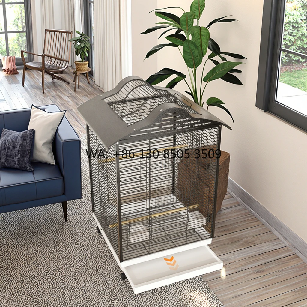 Modern Large Iron Bird Cage with Solid Pattern, Custom Size Decorative Parrot Cage, Stylish Bird House Furniture for Living Room
Modern Large Iron Bird Cage with Solid Pattern, Custom Size Decorative Parrot Cage, Stylish Bird House Furniture for Living Room