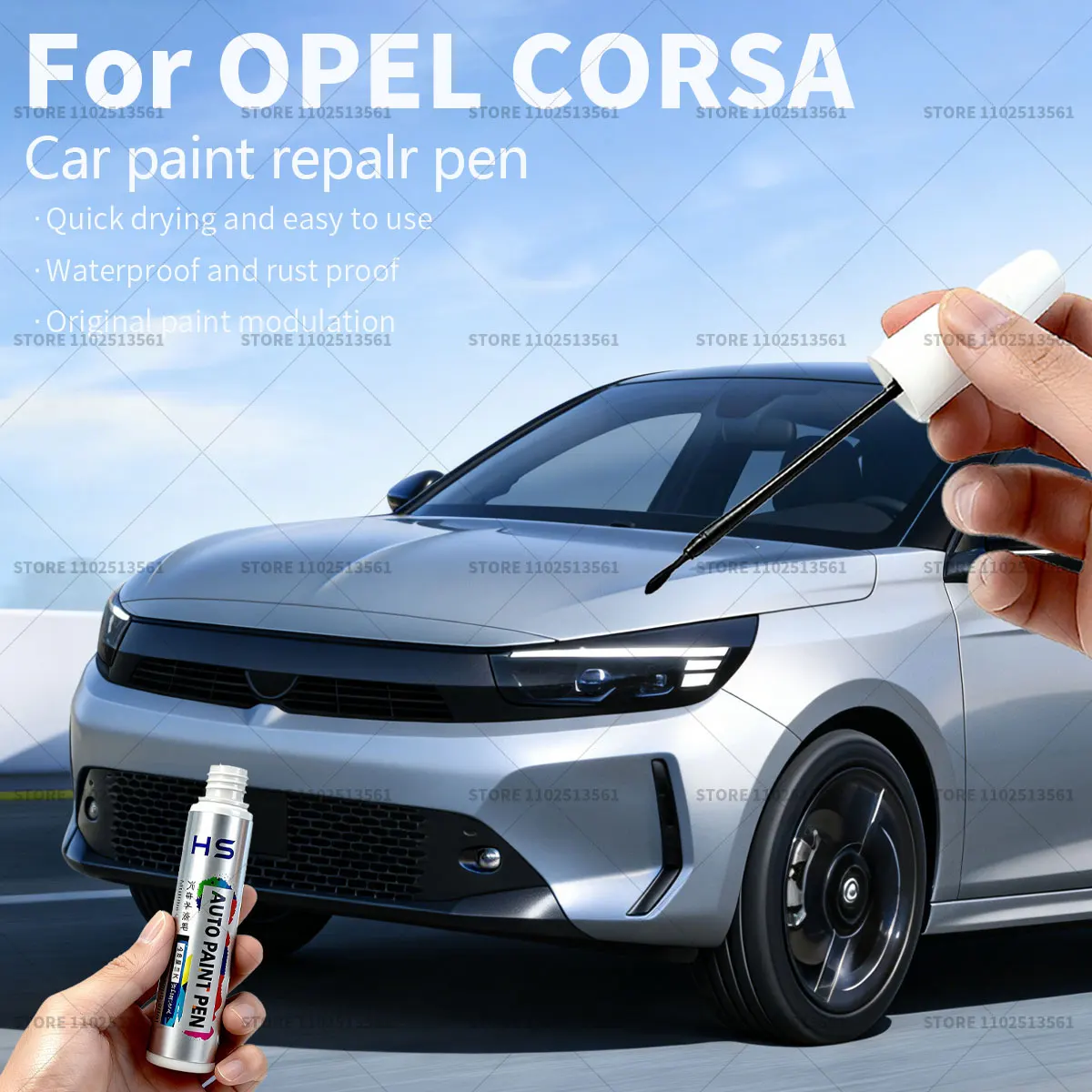 Ручка-корректор для ремонта царапин, средство для удаления царапин, аксессуары для автомобиля OPEL CORSA, цвета: Diamond Black, Hot Red, Jade White, Blue Grey, Silver
Ручка-корректор для ремонта царапин, средство для удаления царапин, аксессуары для автомобиля OPEL CORSA, цвета: Diamond Black, Hot Red, Jade White, Blue Grey, Silver
