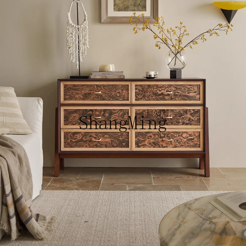 SM retro solid wood six-chest cabinet, living room drawer, high-end bedroom, wall storage, bedside cabinet
SM retro solid wood six-chest cabinet, living room drawer, high-end bedroom, wall storage, bedside cabinet