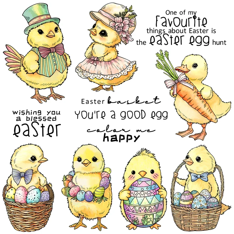 Happy Easter Eggs And Chicken Cutting Dies Clear Stamp DIY Scrapbooking Metal Dies Silicone Stamp For Cards Albums
Happy Easter Eggs And Chicken Cutting Dies Clear Stamp DIY Scrapbooking Metal Dies Silicone Stamp For Cards Albums
