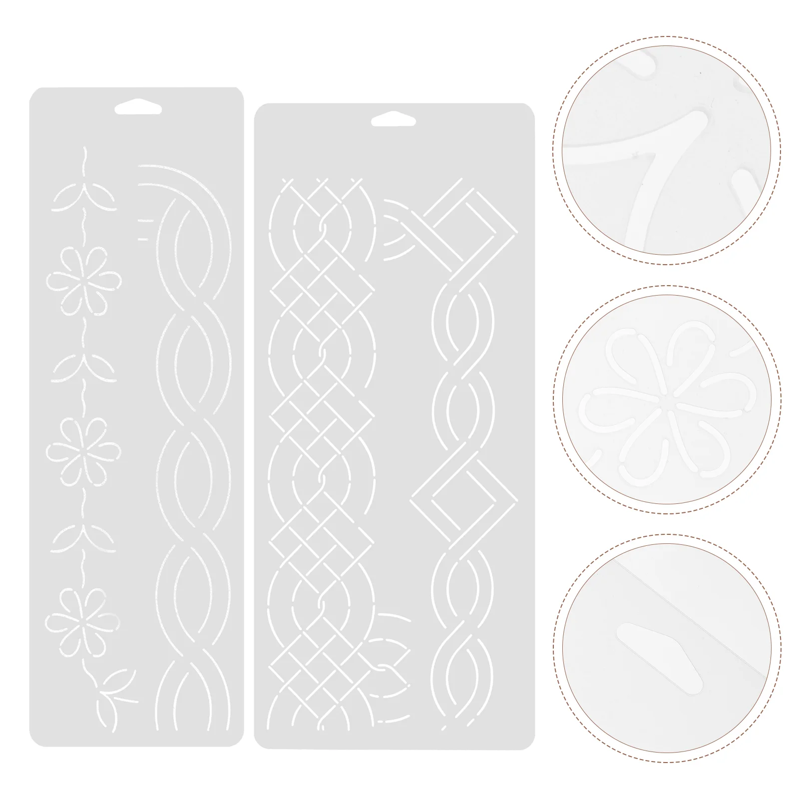 2Pcs Embroidery Template Plastic Sewing Crafting Transparent Quilting 33Pattern 31Pattern quilting tools sewing
2Pcs Embroidery Template Plastic Sewing Crafting Transparent Quilting 33Pattern 31Pattern quilting tools sewing
