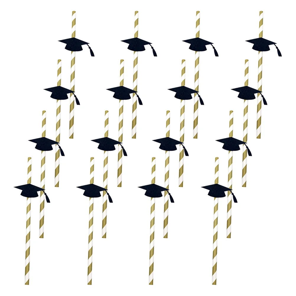 16pcs Paper Straws Doctor Hat Design Graduation Party Decoration Long Flexible Drinking Straws Safe
16pcs Paper Straws Doctor Hat Design Graduation Party Decoration Long Flexible Drinking Straws Safe