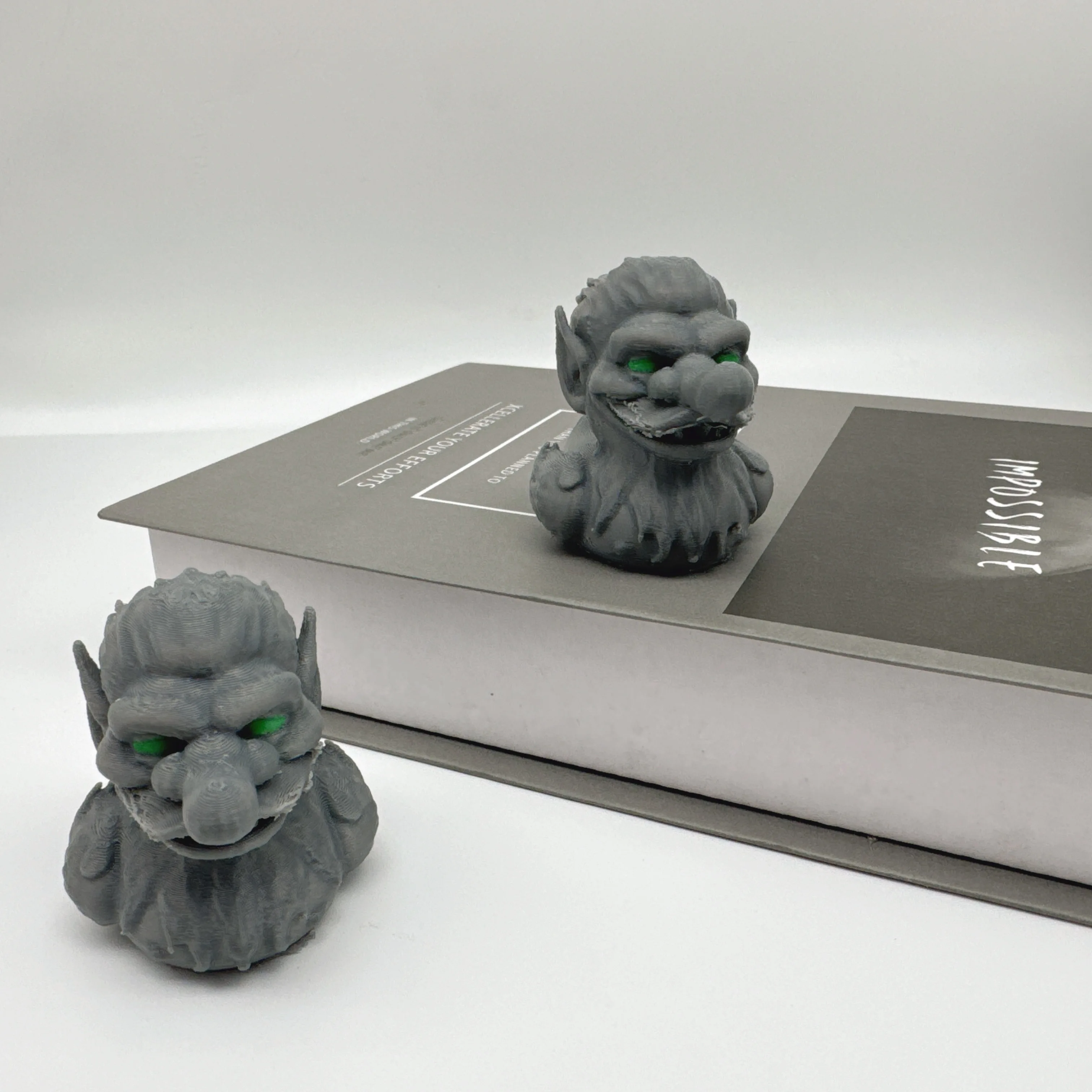 3D Printed Troll Duck Statue Green Glowing Fantasy Design, Durable Plastic Outdoor/Indoor, Garden, Bonsai, Desktop, Home Decor
3D Printed Troll Duck Statue Green Glowing Fantasy Design, Durable Plastic Outdoor/Indoor, Garden, Bonsai, Desktop, Home Decor
