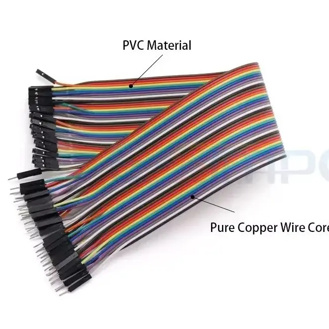 40Pin dupont 2.54mm Jumper Wire 10/15/20/30CM Female To Female/Male To Female/Male To Male Jumper Line Connecting Cable DIY KIT
40Pin dupont 2.54mm Jumper Wire 10/15/20/30CM Female To Female/Male To Female/Male To Male Jumper Line Connecting Cable DIY KIT