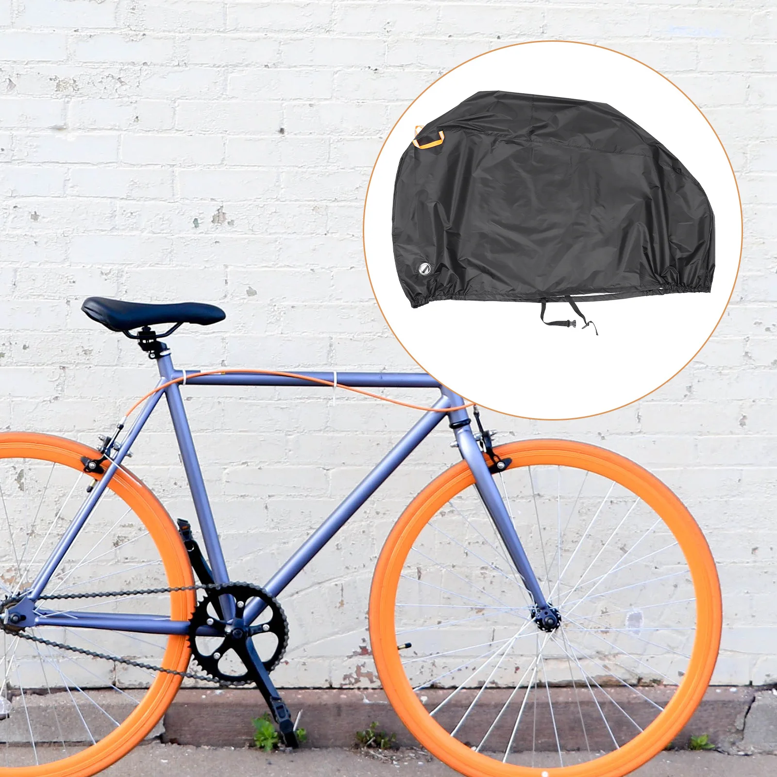 1pc Bicycle Cover Waterproof Durable With Lock Holes Elastic Buckle For Outdoor Sun Anti-Theft Protection
1pc Bicycle Cover Waterproof Durable With Lock Holes Elastic Buckle For Outdoor Sun Anti-Theft Protection