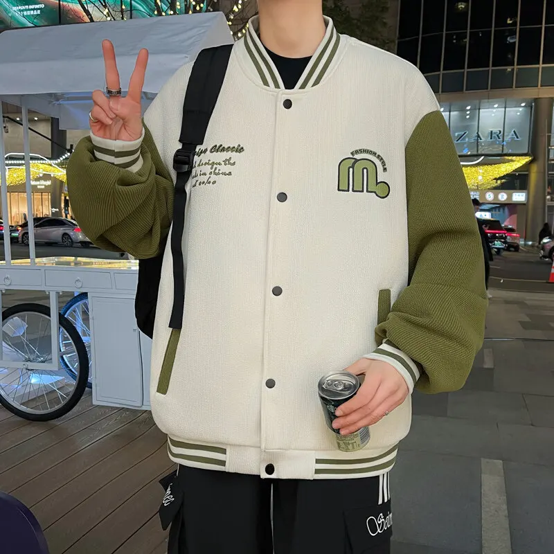 Baseball Jacket Men Fashion Baseball Jersey Casual Long Sleeve Jacket Coats Fashion Loose Male Coat Hooded Baseball Jersey
Baseball Jacket Men Fashion Baseball Jersey Casual Long Sleeve Jacket Coats Fashion Loose Male Coat Hooded Baseball Jersey