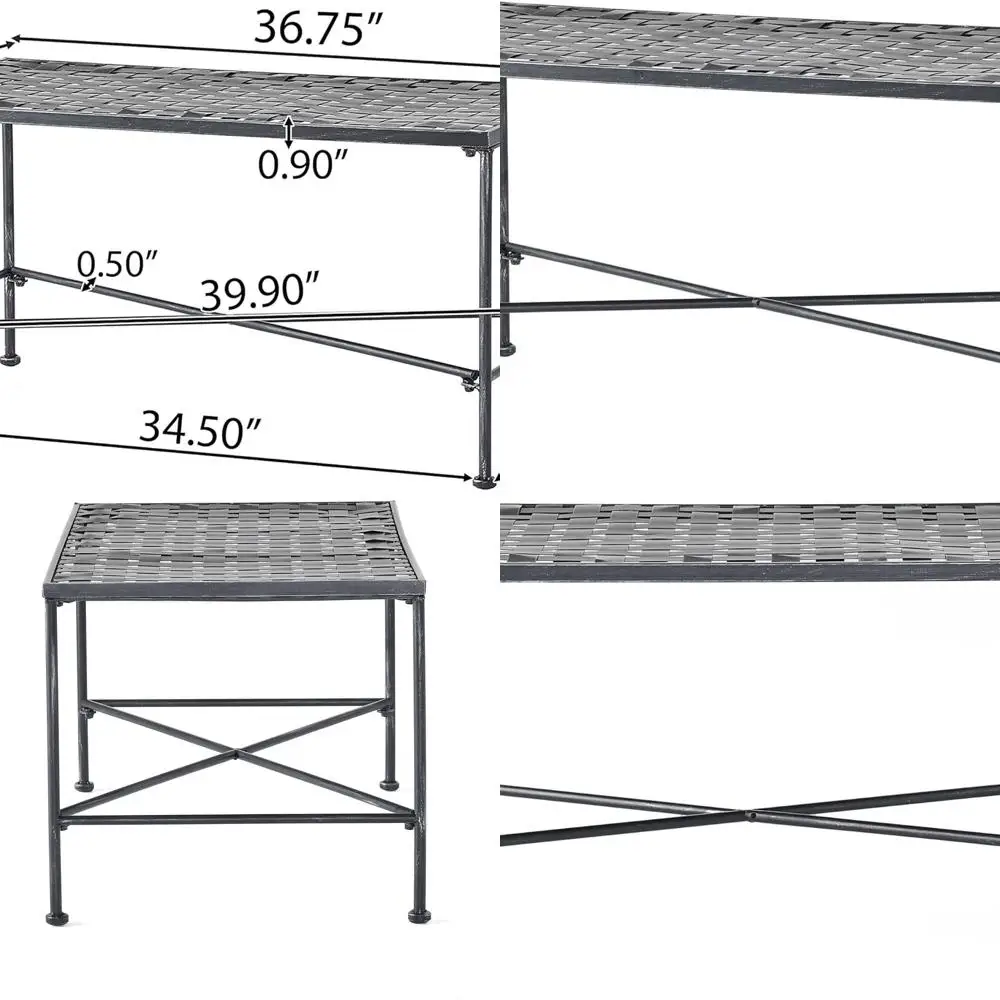 Журнальный столик Петра из матовой стали черного цвета
Журнальный столик Петра из матовой стали черного цвета