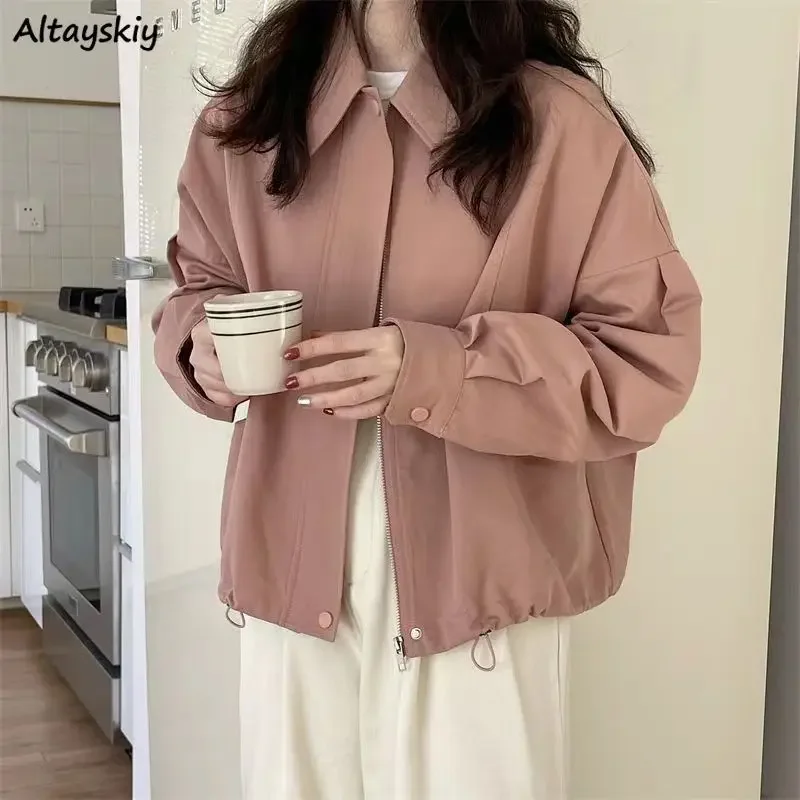 New Autumn Jackets Women Loose Pure Cool Personality Ladies Chic Lapel Coats All-match Leisure Designed Ulzzang Streetwear OOTD
New Autumn Jackets Women Loose Pure Cool Personality Ladies Chic Lapel Coats All-match Leisure Designed Ulzzang Streetwear OOTD