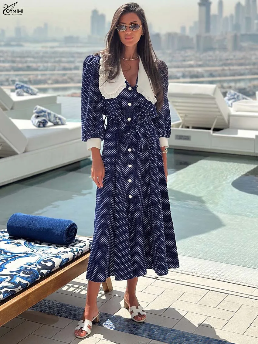 Oymimi Elegant Blue Print Womens Dresses Fashion Patchwork Three Quarter Sleeve Dresses Casual Lace-Up Button Mid-Calf Dresss
Oymimi Elegant Blue Print Womens Dresses Fashion Patchwork Three Quarter Sleeve Dresses Casual Lace-Up Button Mid-Calf Dresss