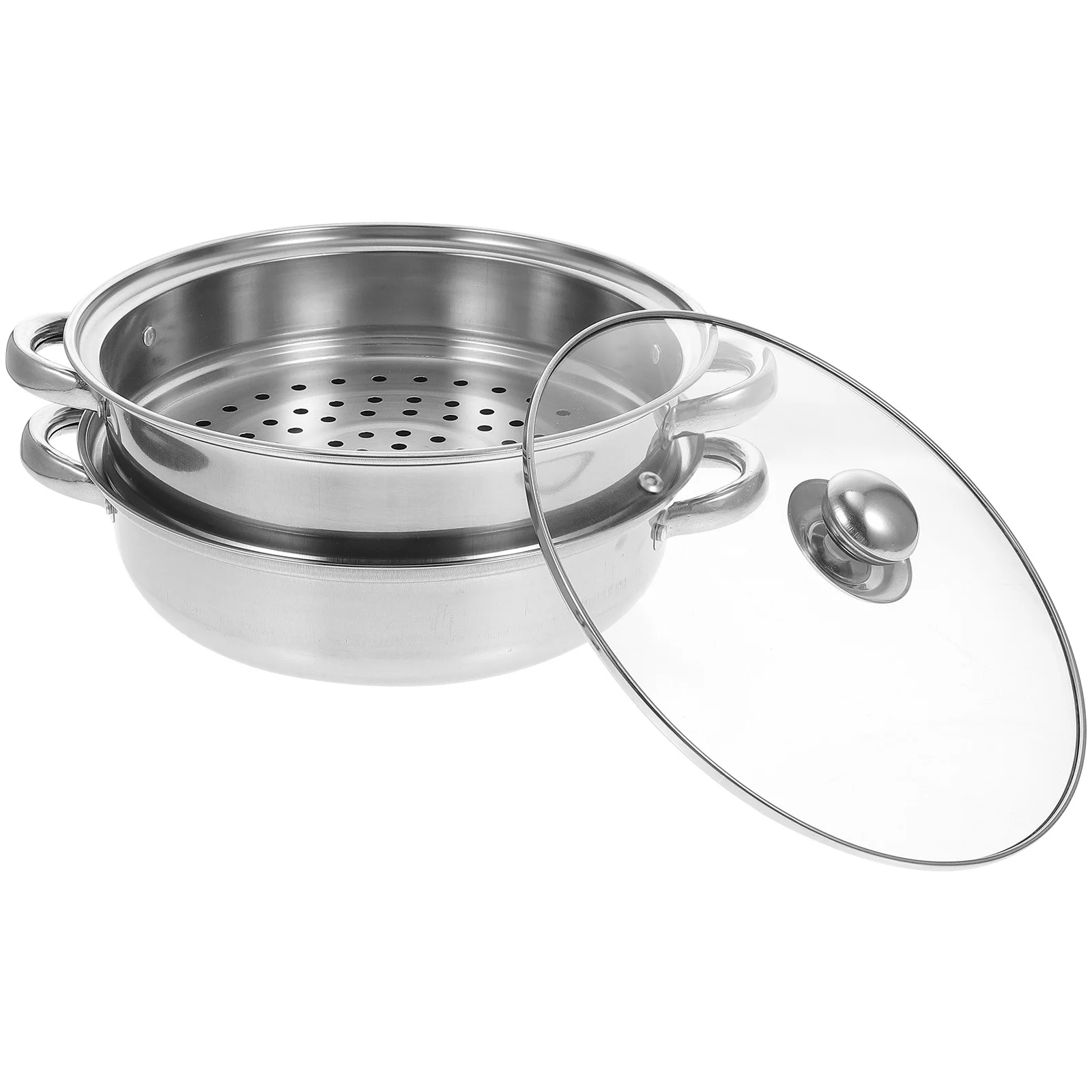 Thickened Double-Layer Steamer Pot Stainless Steel Food Steamer For Kitchen Cookware Vegetable Tamale Steaming Pot
Thickened Double-Layer Steamer Pot Stainless Steel Food Steamer For Kitchen Cookware Vegetable Tamale Steaming Pot