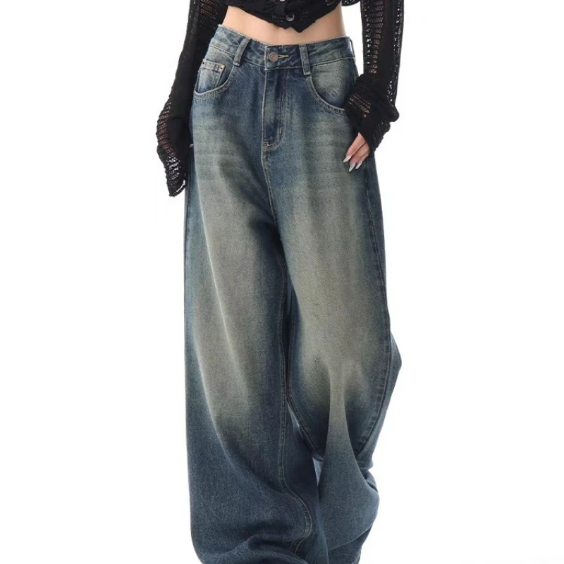 Floor Length Jeans Denim Pants Women Wide Leg Pants Straight Trousers Y2k High Waist Streetwear Mom Jeans Casual Loose 2025
Floor Length Jeans Denim Pants Women Wide Leg Pants Straight Trousers Y2k High Waist Streetwear Mom Jeans Casual Loose 2025