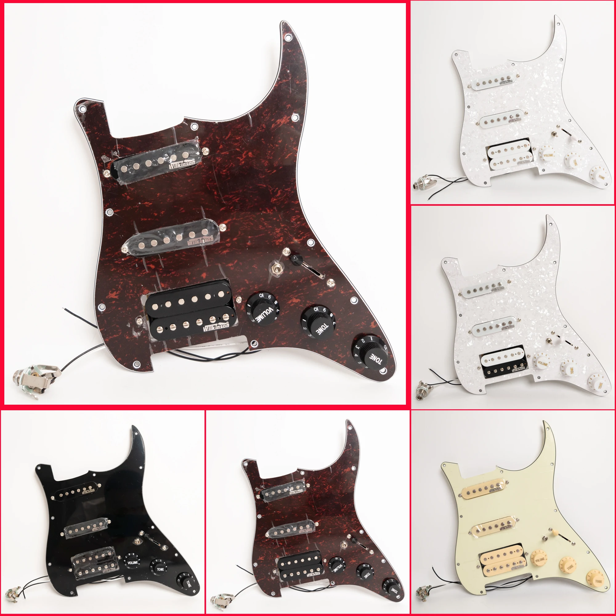 SSH Guitar Prewired Loaded Pickguard Set, with Wilkinson Humbucker Pickups Set for ST Electric Guitars, Replacement Parts
SSH Guitar Prewired Loaded Pickguard Set, with Wilkinson Humbucker Pickups Set for ST Electric Guitars, Replacement Parts