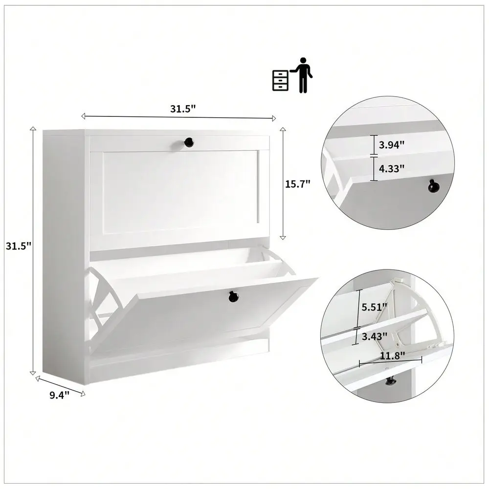Shoe Cabinet With 2 3 6 Flip Drawer, Freestanding Shoe Organizer With Storage Adjustable Shelves, Shoe Rack For Entry, Hallway,
Shoe Cabinet With 2 3 6 Flip Drawer, Freestanding Shoe Organizer With Storage Adjustable Shelves, Shoe Rack For Entry, Hallway,