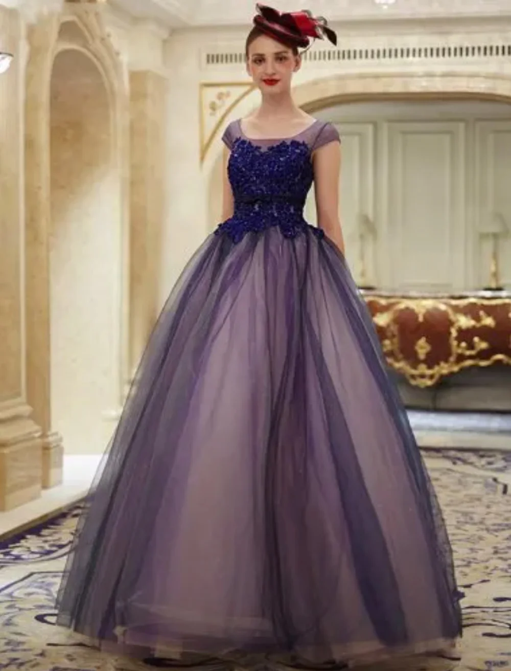 Formal Evening Dresses A Line Scoop With Short Sleeves Floor-Length Beaded Applique Tulle long Lace Up Backless Illusion
Formal Evening Dresses A Line Scoop With Short Sleeves Floor-Length Beaded Applique Tulle long Lace Up Backless Illusion