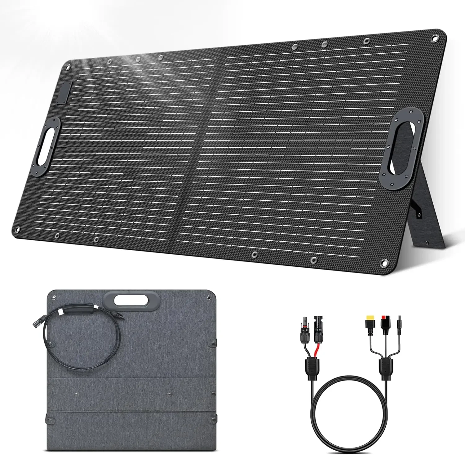 Customizable 100W Portable Solar Panel 20V Solar Cell For Camping RV Trips
