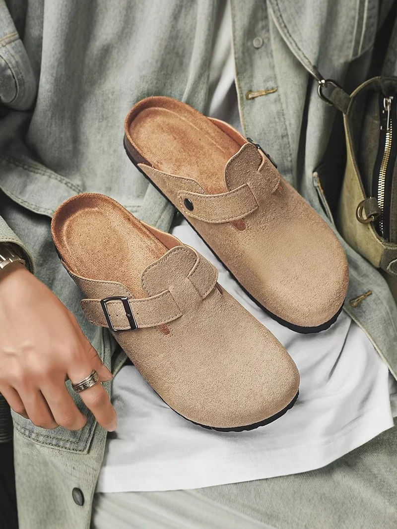 Men's Slip-On Retro Cork Shoes Head Covering Couple Style Work Mules Breathable Summer Casual Outdoor Shoes
Men's Slip-On Retro Cork Shoes Head Covering Couple Style Work Mules Breathable Summer Casual Outdoor Shoes