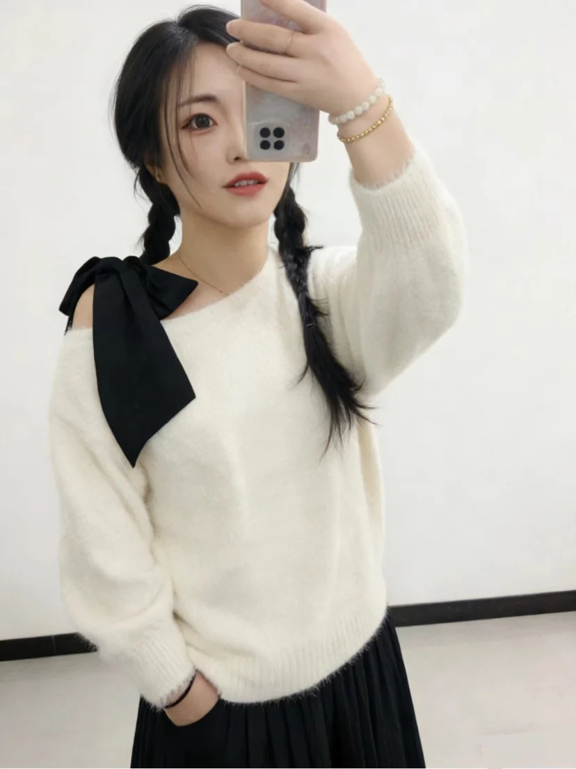 Французский свободный вязаный топ с открытыми плечами из искусственного норкового бархата для женщин, осенне-зимняя коллекция, эксклюзивно онлайн
Французский свободный вязаный топ с открытыми плечами из искусственного норкового бархата для женщин, осенне-зимняя коллекция, эксклюзивно онлайн