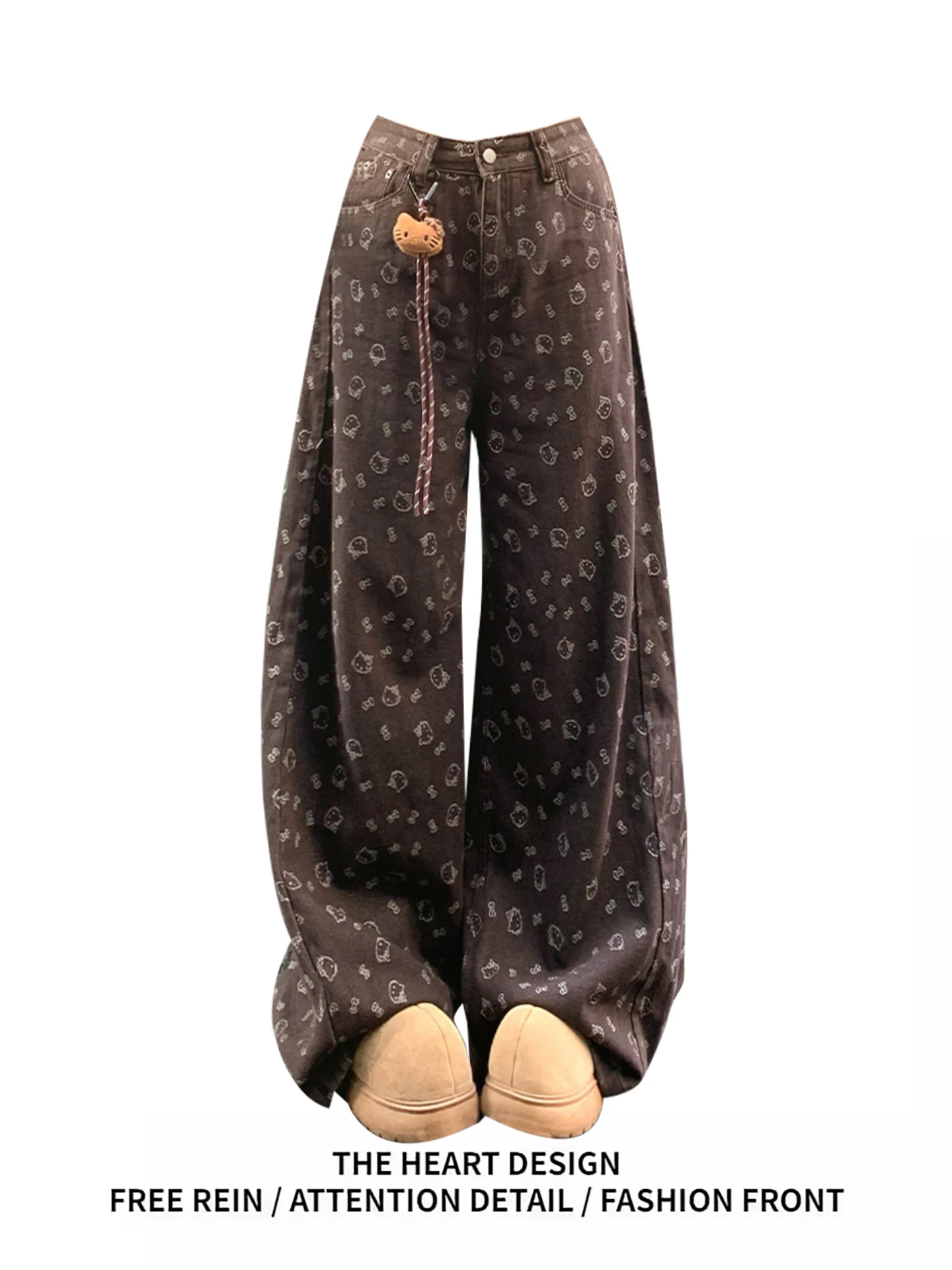 Loose Women's Kit Jeans High Waist Wide Leg Pants Casual Sle Splicing Proc American Trendy Brand Denim Soft Material
Loose Women's Kit Jeans High Waist Wide Leg Pants Casual Sle Splicing Proc American Trendy Brand Denim Soft Material
