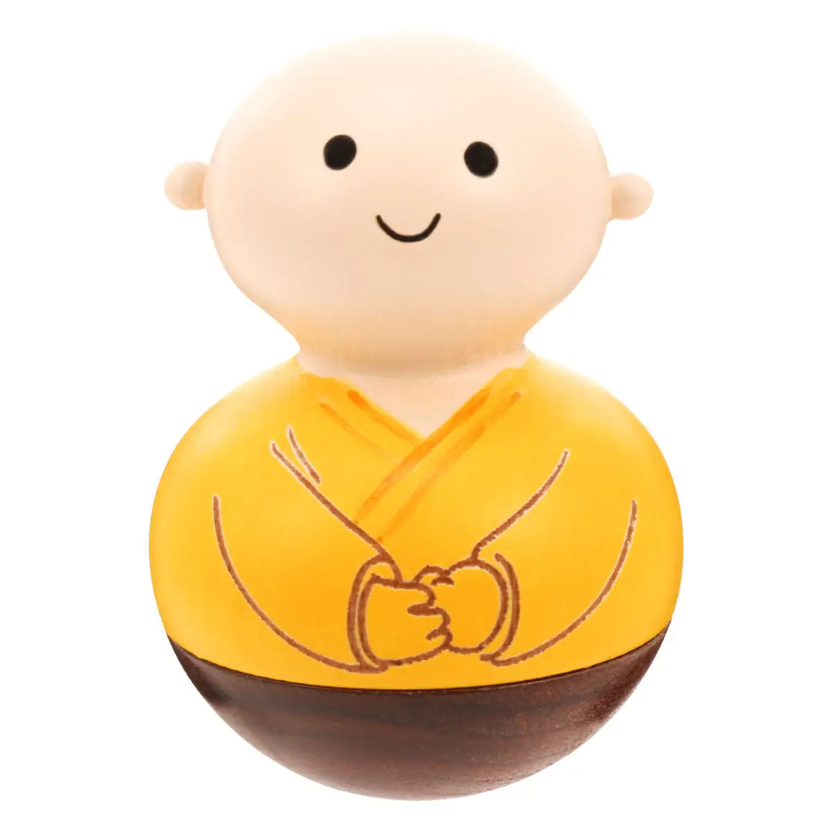 1Pcs Wooden Monk Tumbler Desktop Ornament Premium Natural Wood Not Toppling Craft for Home Office Table Shelf Decoration
1Pcs Wooden Monk Tumbler Desktop Ornament Premium Natural Wood Not Toppling Craft for Home Office Table Shelf Decoration