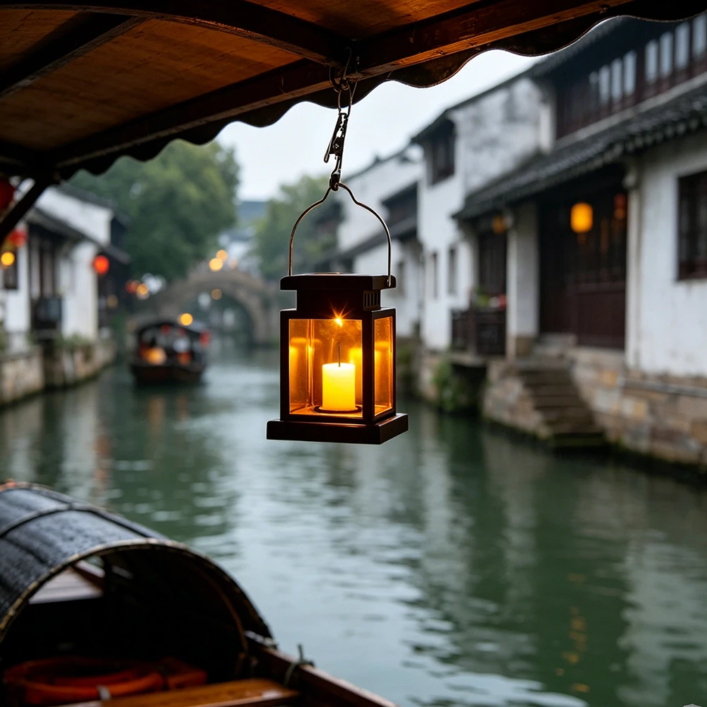 Solar Palace Lantern Outdoor, Solar Flicker Candle Lantern Courtyard Light LED Hanging Solar Light for Patio Garden Decor Lamp
Solar Palace Lantern Outdoor, Solar Flicker Candle Lantern Courtyard Light LED Hanging Solar Light for Patio Garden Decor Lamp