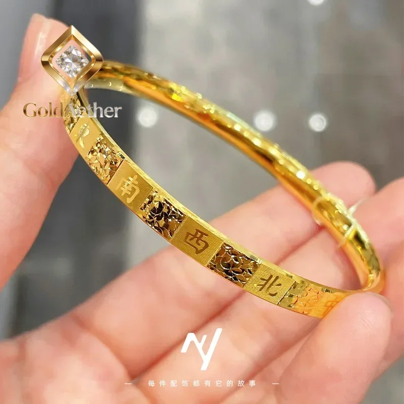 GoldAether Luxurious Broken Bing Bing Mahjong CNC Women's 9999 24K Real Gold Bracelet Ancient Method Thirteen Braceletgift
GoldAether Luxurious Broken Bing Bing Mahjong CNC Women's 9999 24K Real Gold Bracelet Ancient Method Thirteen Braceletgift