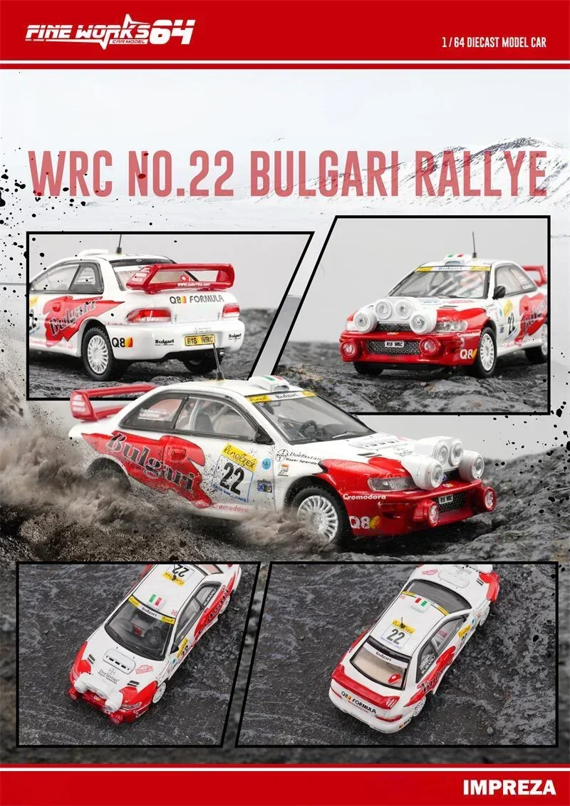Fine works64 1/64 WRC Rally Champion limited500 Simulation Alloy Model Cars
Fine works64 1/64 WRC Rally Champion limited500 Simulation Alloy Model Cars