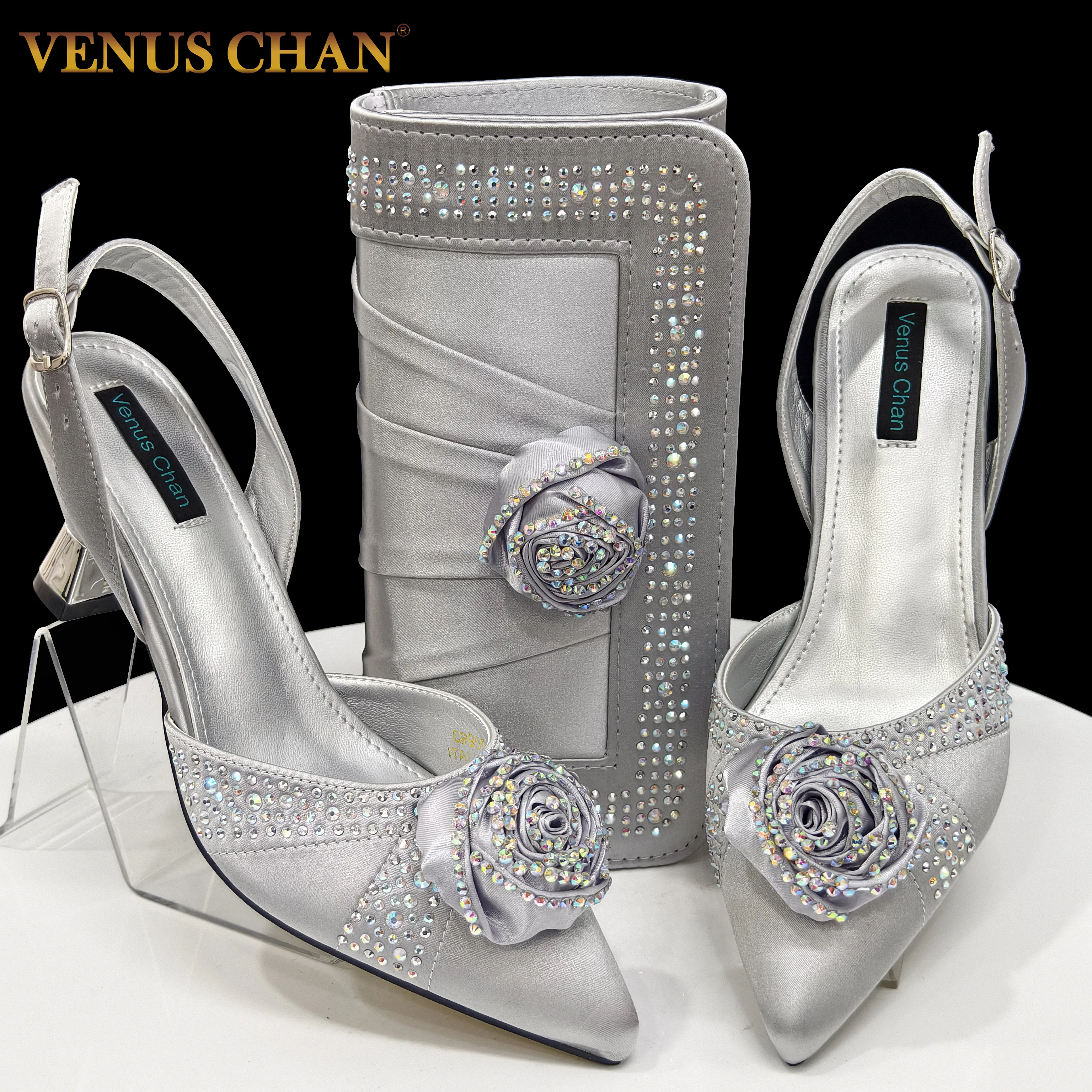 2025 Nigerian Fashion Ladies Evening Shoes And Bags Paired With Handmade Petal Clutches Pointed Toe Mid-Heel Women Party Shoes
2025 Nigerian Fashion Ladies Evening Shoes And Bags Paired With Handmade Petal Clutches Pointed Toe Mid-Heel Women Party Shoes