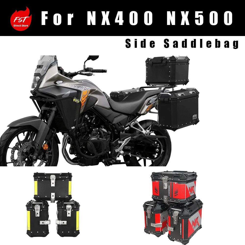 Aluminum Three Side Boxes Top Case Luggage Crash Bar Touring Accessories Fit For NX400 NX500
Aluminum Three Side Boxes Top Case Luggage Crash Bar Touring Accessories Fit For NX400 NX500