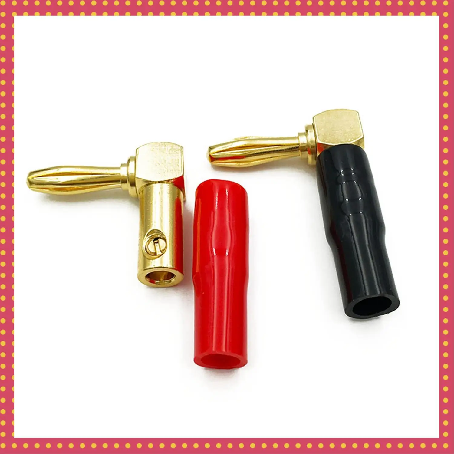 B74A 4Pc Amplifier Speaker Terminal Binding Post 4Mm Banana Plug Jack & 4X Hi-End Copper Right Angle Screw Type Banana Plug
B74A 4Pc Amplifier Speaker Terminal Binding Post 4Mm Banana Plug Jack & 4X Hi-End Copper Right Angle Screw Type Banana Plug