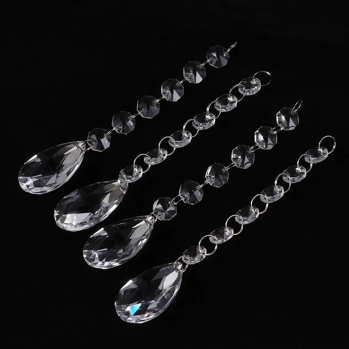 10Pcs Faceted Clear Glass Chandelier Pendants Teardrop Prism Design for Lamp Shade Door Curtain Window Trim Art Projects Baby
10Pcs Faceted Clear Glass Chandelier Pendants Teardrop Prism Design for Lamp Shade Door Curtain Window Trim Art Projects Baby