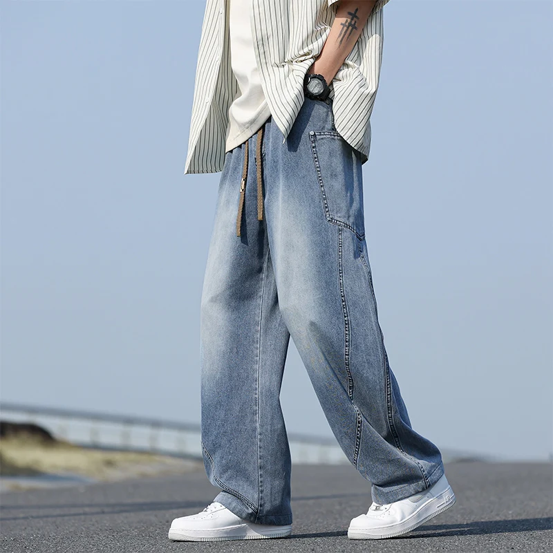 Streetwear Men's Wide Leg Jeans Spring Summer New Loose Casual Fashion Denim Trousers Oversized Neutral Young Trend Big Size 8XL
Streetwear Men's Wide Leg Jeans Spring Summer New Loose Casual Fashion Denim Trousers Oversized Neutral Young Trend Big Size 8XL