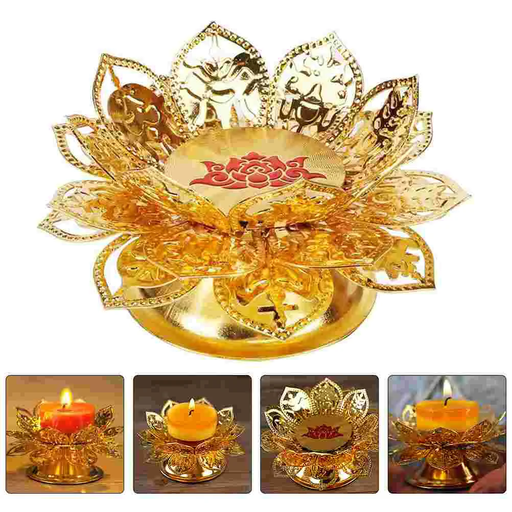 Ghee Lamp Holder Butter Sconces Candlestick Lotus-Shaped Metal Decorative Base Decoration
Ghee Lamp Holder Butter Sconces Candlestick Lotus-Shaped Metal Decorative Base Decoration