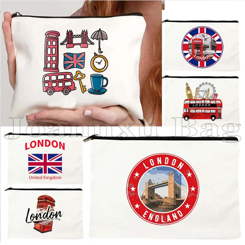 London England Flag Map Cute Tote Bag United Kingdom Big Ben Bridge Phone Booth Landmark Cosmetic Makeup Bag Pencil Case Pouch
London England Flag Map Cute Tote Bag United Kingdom Big Ben Bridge Phone Booth Landmark Cosmetic Makeup Bag Pencil Case Pouch