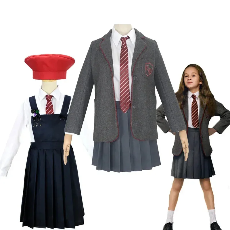 Movie Matilda Cosplay Costume School Uniform Coat Skirt Tie Roald Dahl’s Matilda Cosplay Halloween School Suits for Kids Girls
Movie Matilda Cosplay Costume School Uniform Coat Skirt Tie Roald Dahl’s Matilda Cosplay Halloween School Suits for Kids Girls