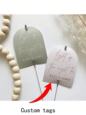 5x7.5cm Arch Wedding Sparkler Label – Custom Bohemian Sparkler Sleeves for Wedding, Party Favors (No Fireworks)