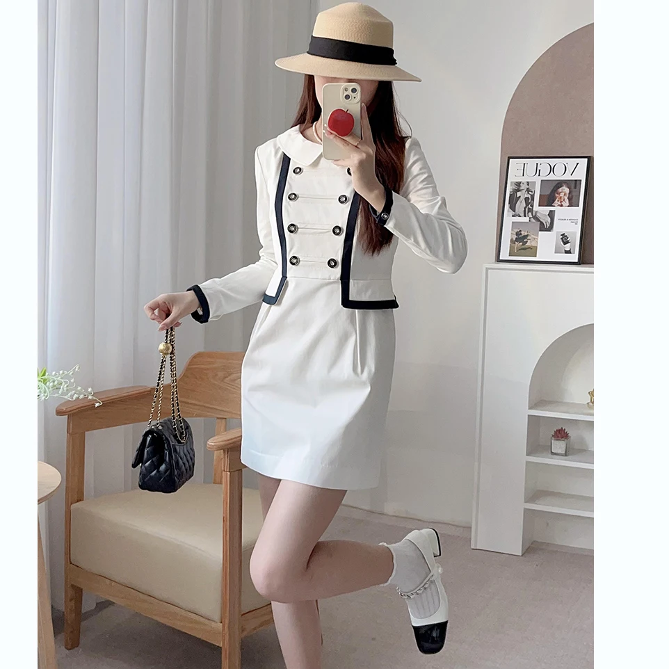 Ele Faionable Navy Sle Long Sve Wrap Waist Collar Stand Collar Color Blo Dr Korean Sle Women's Dr
Ele Faionable Navy Sle Long Sve Wrap Waist Collar Stand Collar Color Blo Dr Korean Sle Women's Dr