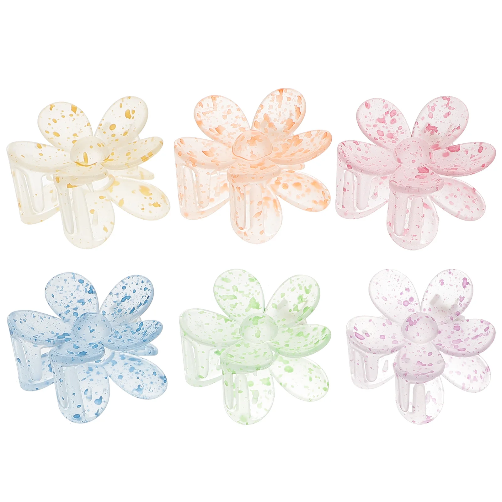 6pcs Flower Claw Clips Plastic Accessories Durable Grip Hairpin Accessories for All Hair Types Perfect Bun Style
6pcs Flower Claw Clips Plastic Accessories Durable Grip Hairpin Accessories for All Hair Types Perfect Bun Style