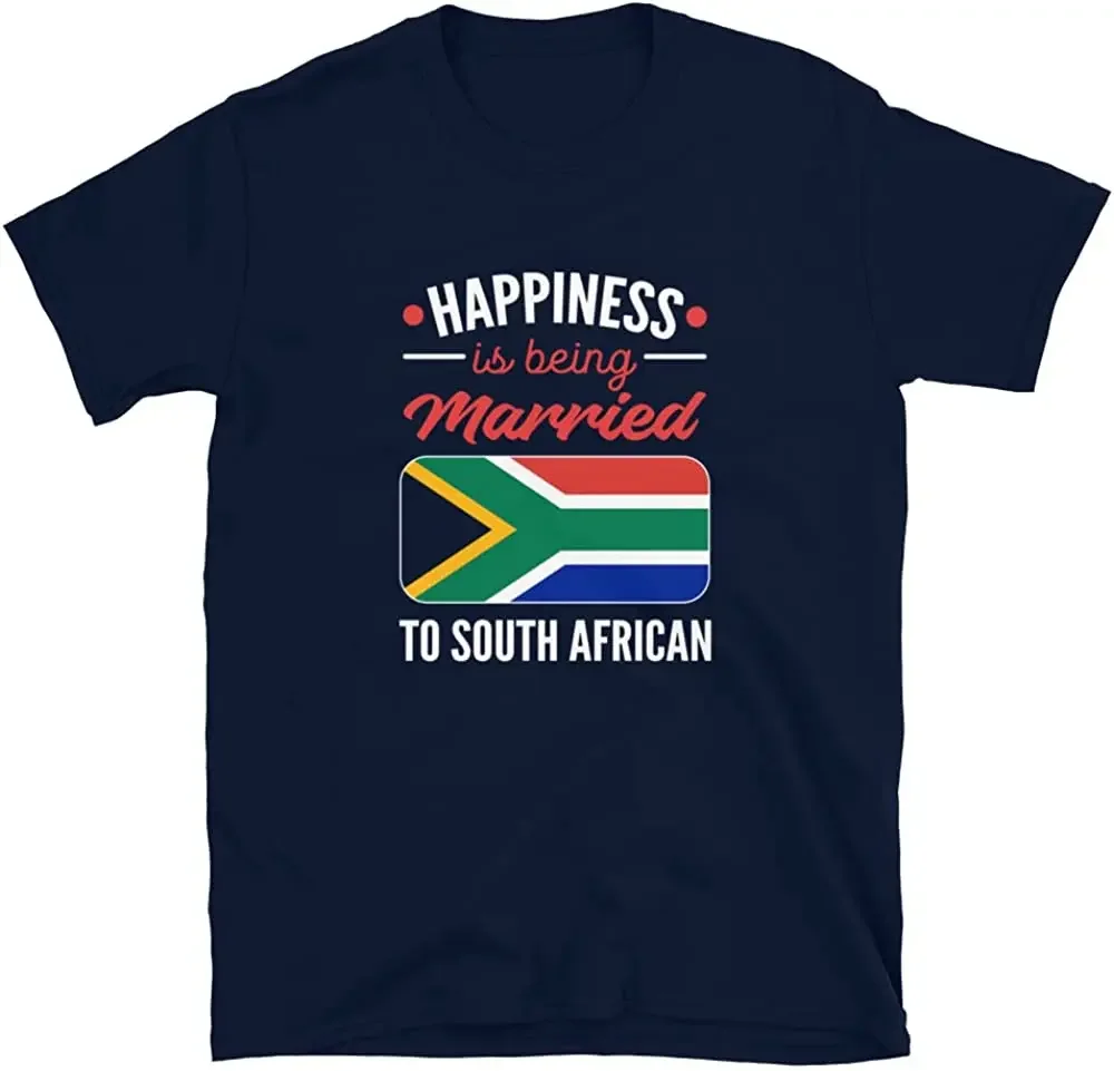 Happiness Is Being Married To A South African T-Shirt Men's 100% Cotton Casual T-shirts Loose Top Size S-3XL
Happiness Is Being Married To A South African T-Shirt Men's 100% Cotton Casual T-shirts Loose Top Size S-3XL