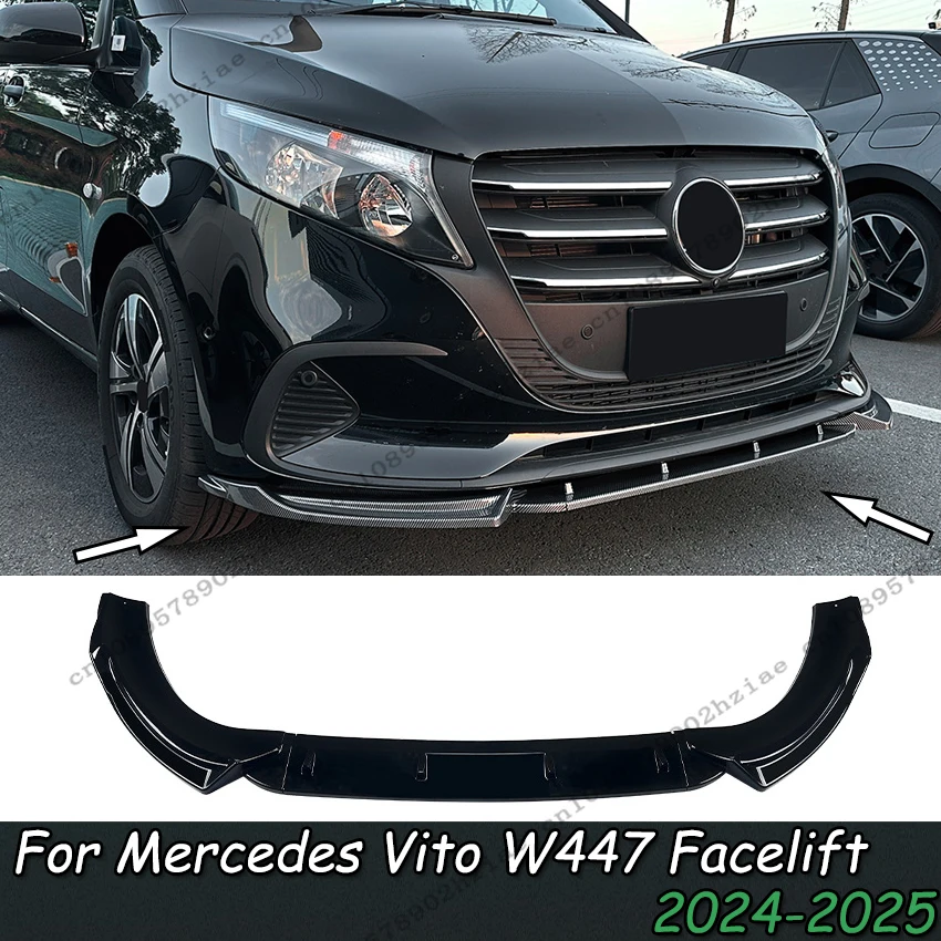 Передний нижний диффузор, спойлер, комплект кузова, передний бампер автомобиля, разделитель подбородка, отделка губ для Mercedes-Benz V-Class Vito W447 Facelift 2024+ 
Передний нижний диффузор, спойлер, комплект кузова, передний бампер автомобиля, разделитель подбородка, отделка губ для Mercedes-Benz V-Class Vito W447 Facelift 2024+