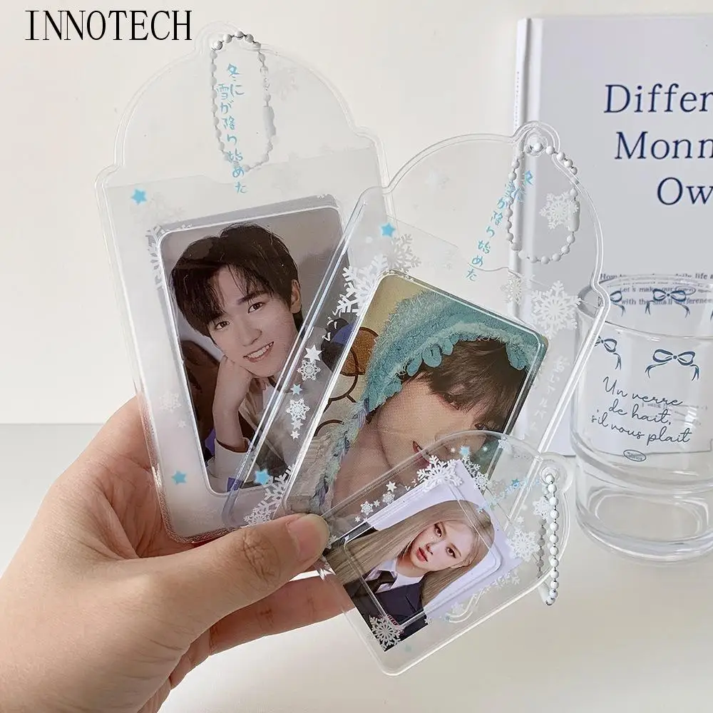 Acrylic PVC Card Cover Photocard Holder Love Heart Pendant Hanging Decoration Idol Card Display Protector Snowflake
Acrylic PVC Card Cover Photocard Holder Love Heart Pendant Hanging Decoration Idol Card Display Protector Snowflake