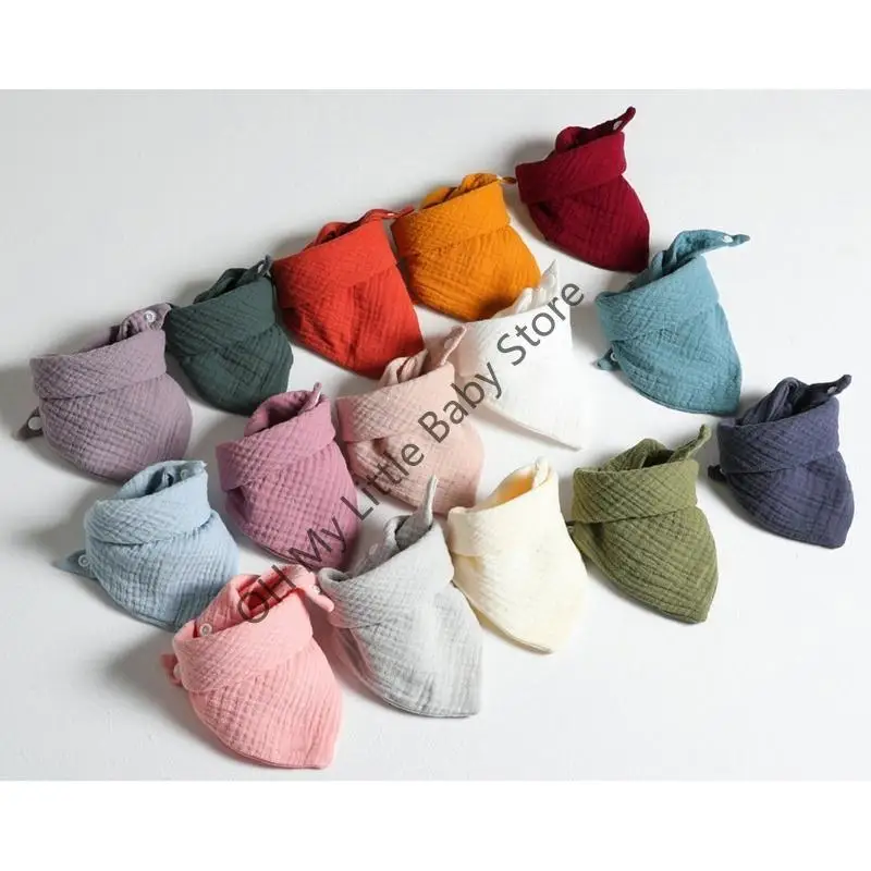 M76C 5pcs Cotton Baby Bibs Adjustable Solid Color Newborns Feeding Saliva Towel Absorbent Infant Burp Cloth Triangle Towel
M76C 5pcs Cotton Baby Bibs Adjustable Solid Color Newborns Feeding Saliva Towel Absorbent Infant Burp Cloth Triangle Towel
