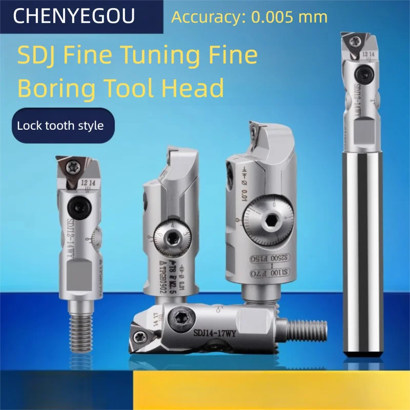 SDJ Fine Tuning Fine Boring Tool Head LBK CBK EWN Lock tooth Thread Small Aperture Boring Hole SDJ10 SDJ12 boring tool holder
SDJ Fine Tuning Fine Boring Tool Head LBK CBK EWN Lock tooth Thread Small Aperture Boring Hole SDJ10 SDJ12 boring tool holder
