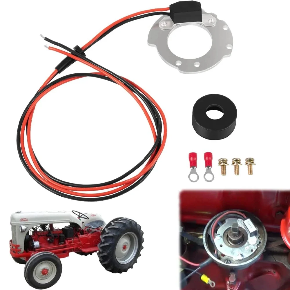1244A Tractor Ignition Conversion Kit 2N 8N 9N Four-Cylinder Series 500 to 800 Side-Mounted Distributor 12V Negative Ground
1244A Tractor Ignition Conversion Kit 2N 8N 9N Four-Cylinder Series 500 to 800 Side-Mounted Distributor 12V Negative Ground