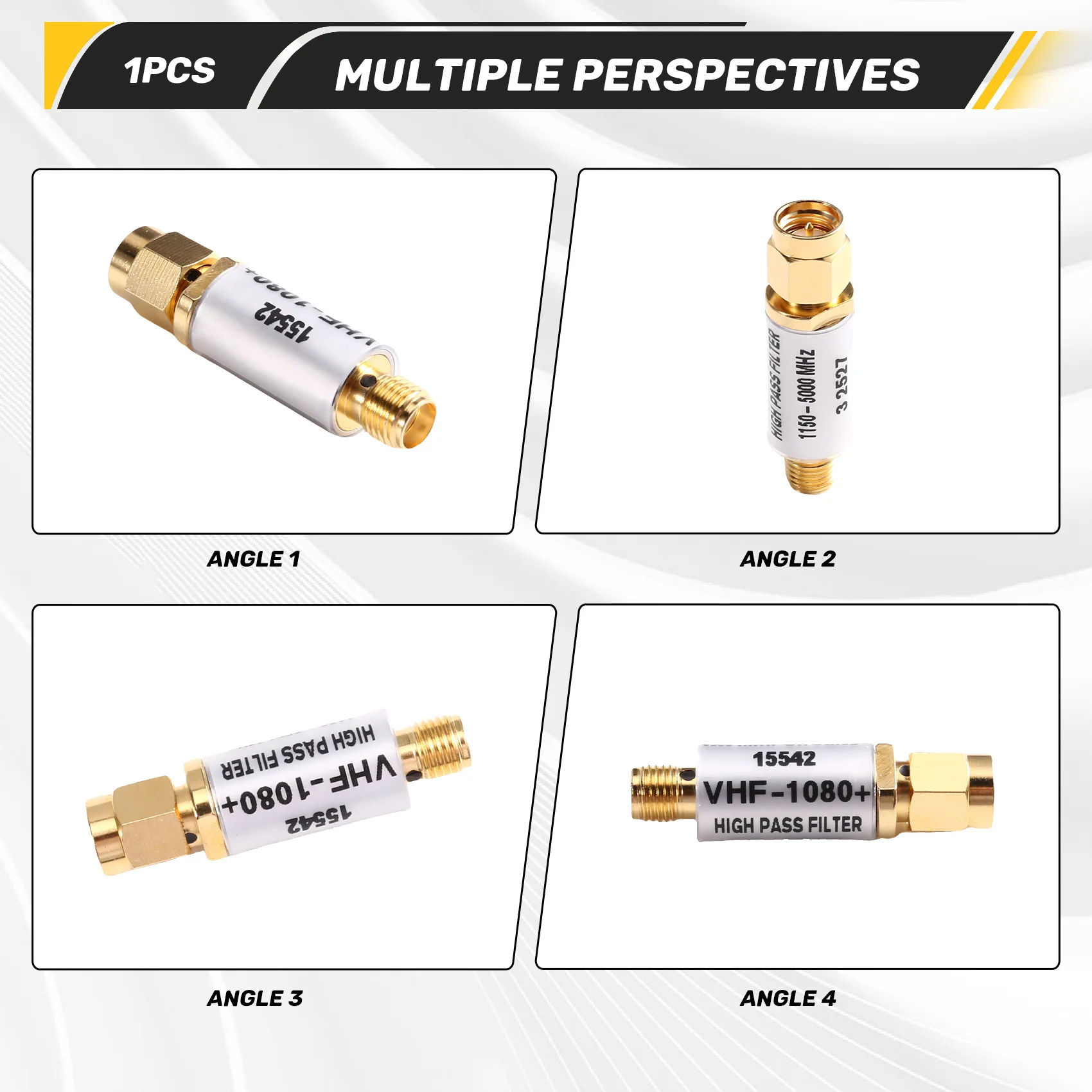 B50B-High Pass Filter 1Pcs VHF-1080+ 1150-5000Mhz For Mini Circuits
B50B-High Pass Filter 1Pcs VHF-1080+ 1150-5000Mhz For Mini Circuits