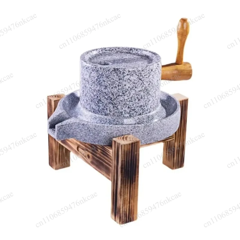 Granite Stone Grinder Mill with Wood Holder for Black Sesame Flour
Granite Stone Grinder Mill with Wood Holder for Black Sesame Flour